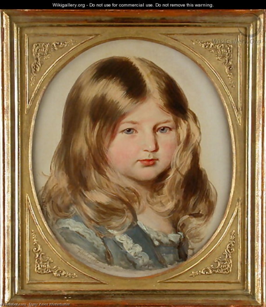 Princess Amalie Von Sachsen-coburg-gotha — Franz Xavier Winterhalter