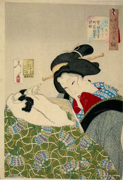 The Appearance Of An Urban Widow Of The Kansei Era — Tsukioka Yoshitoshi