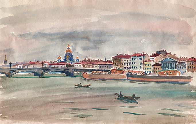 Leningrad. Neva. — Pyotr Konchalovsky