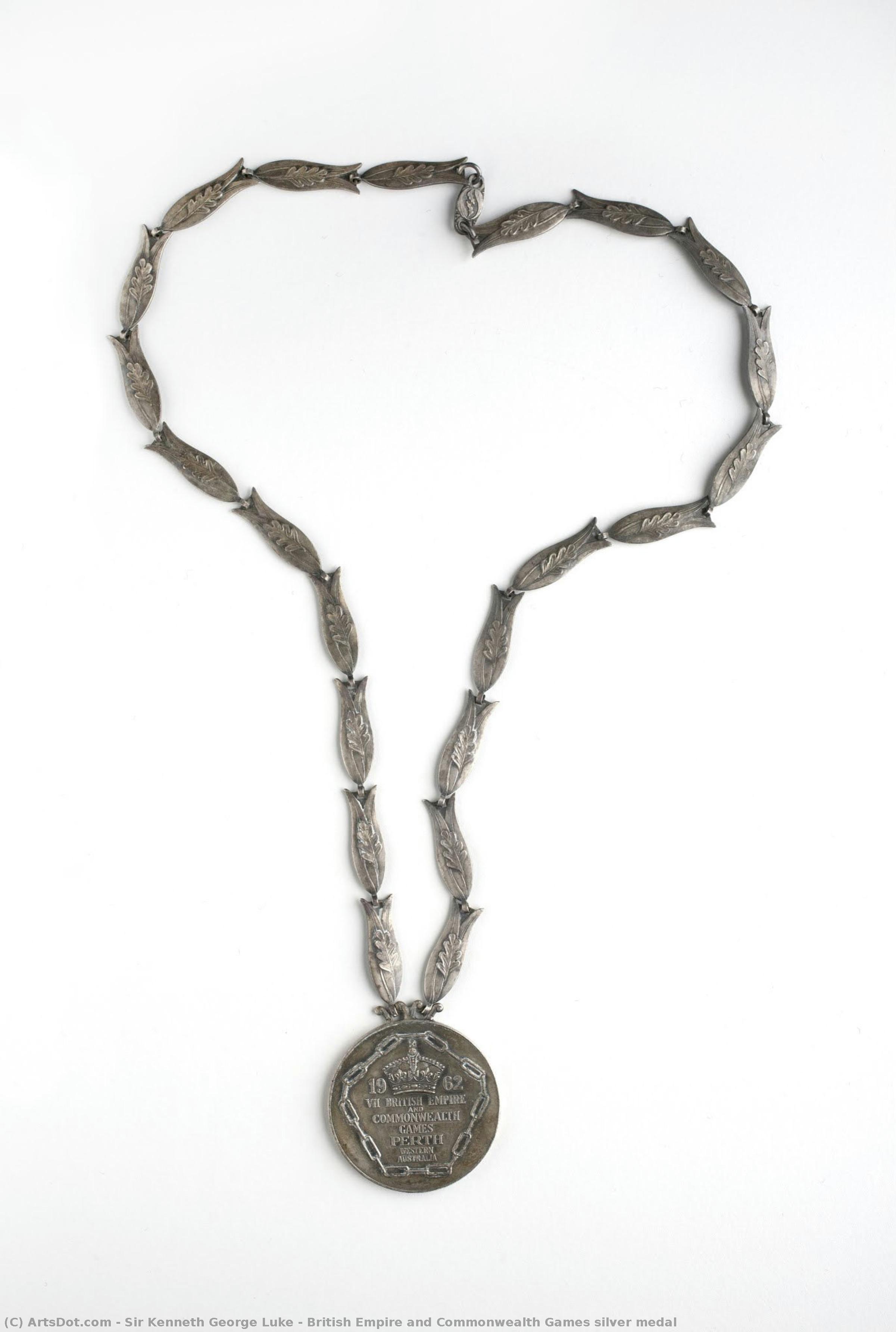 British Empire And Commonwealth Games Silver Medal — Sir Kenneth George Luke