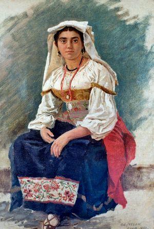 Deutsch Römerin English Roman Woman — Carl Ludwig Jessen