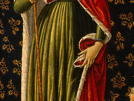 Saint Ursula With Angels And Donor (detail) — Benozzo Gozzoli