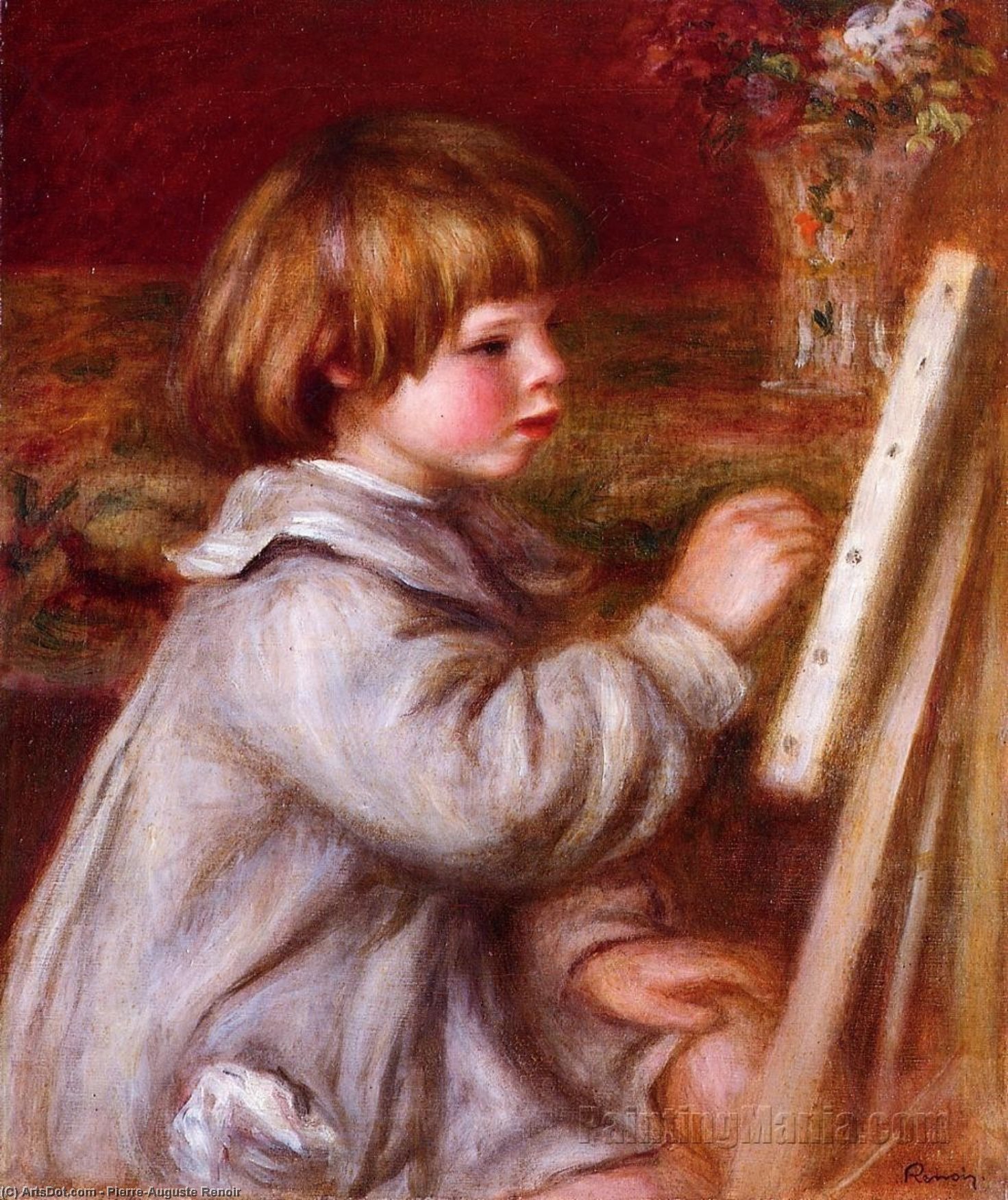 Portrait Von Claude Renoir Gemälde — Pierre-auguste Renoir