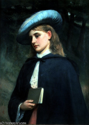 Girl Holding A Book — Charles Sillem Lidderdale