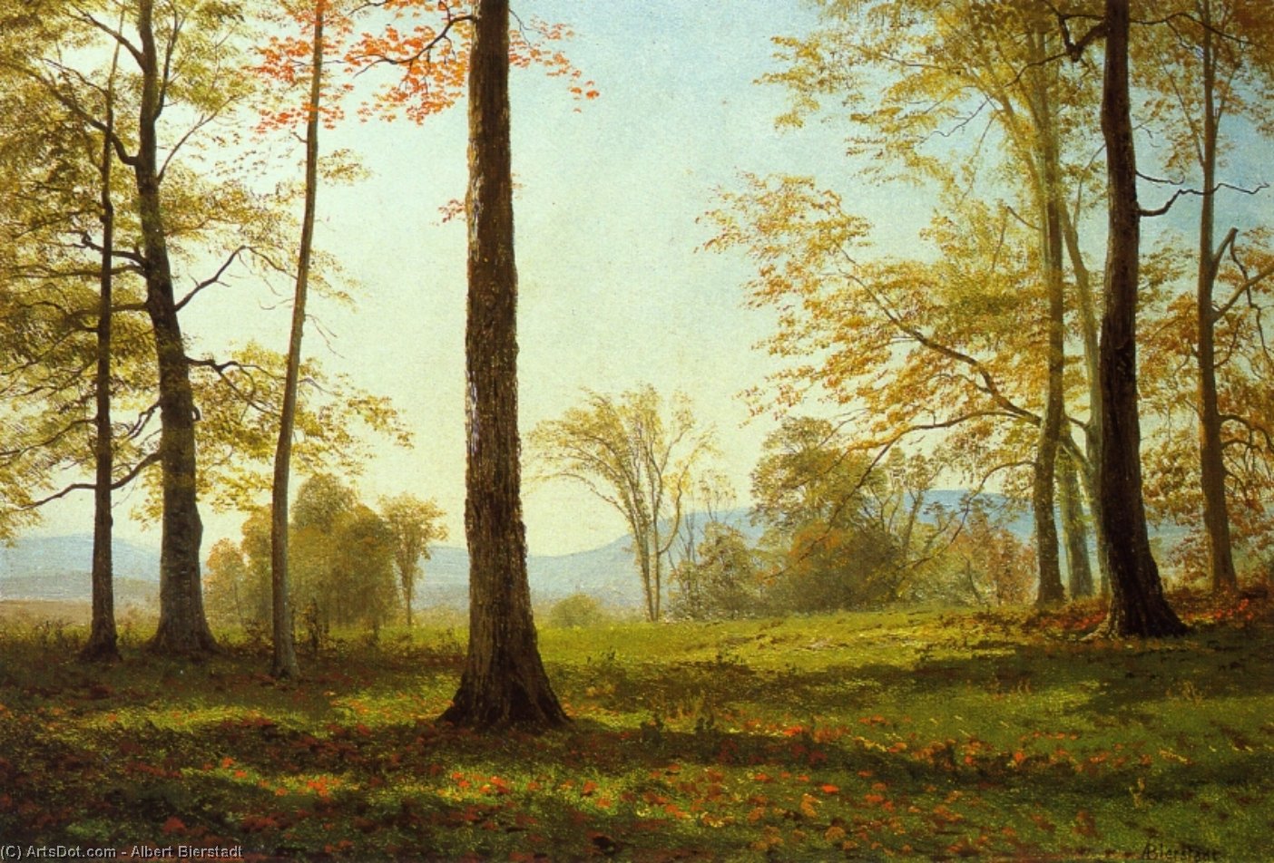 In The Yosemite Valley — Albert Bierstadt
