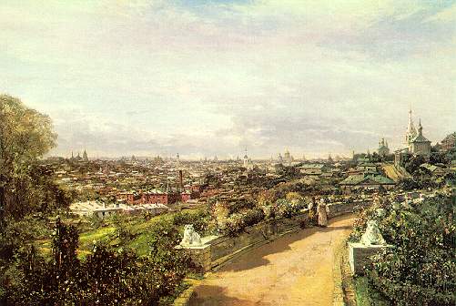 View Of Moscow From The House Of G.i. Chludov — Alexei Petrovich Bogoliubov