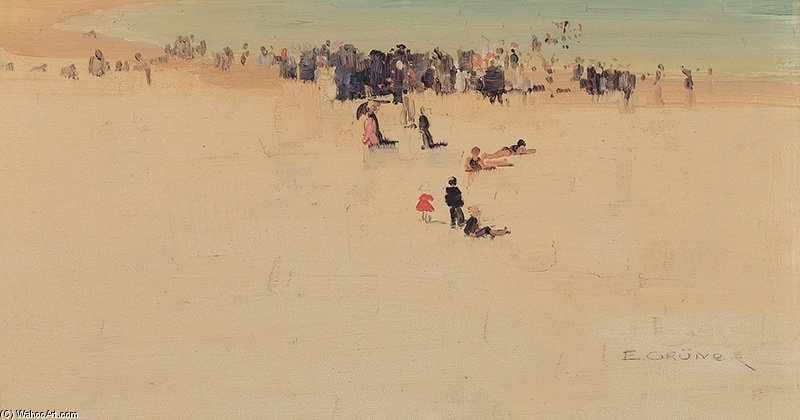 Along The Sands — Elioth Gruner
