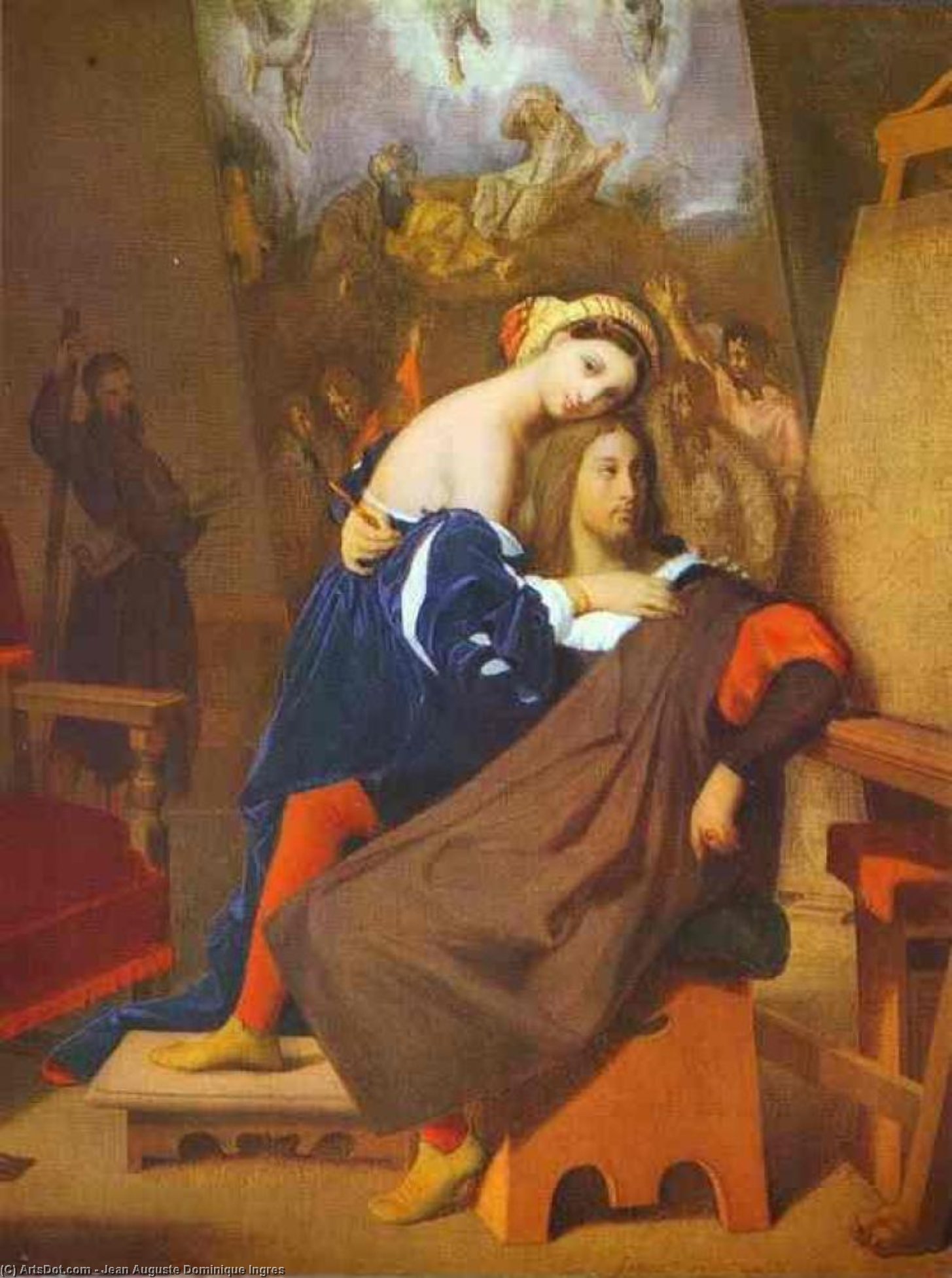 Raphael And Fornarina — Jean-auguste-dominique Ingres