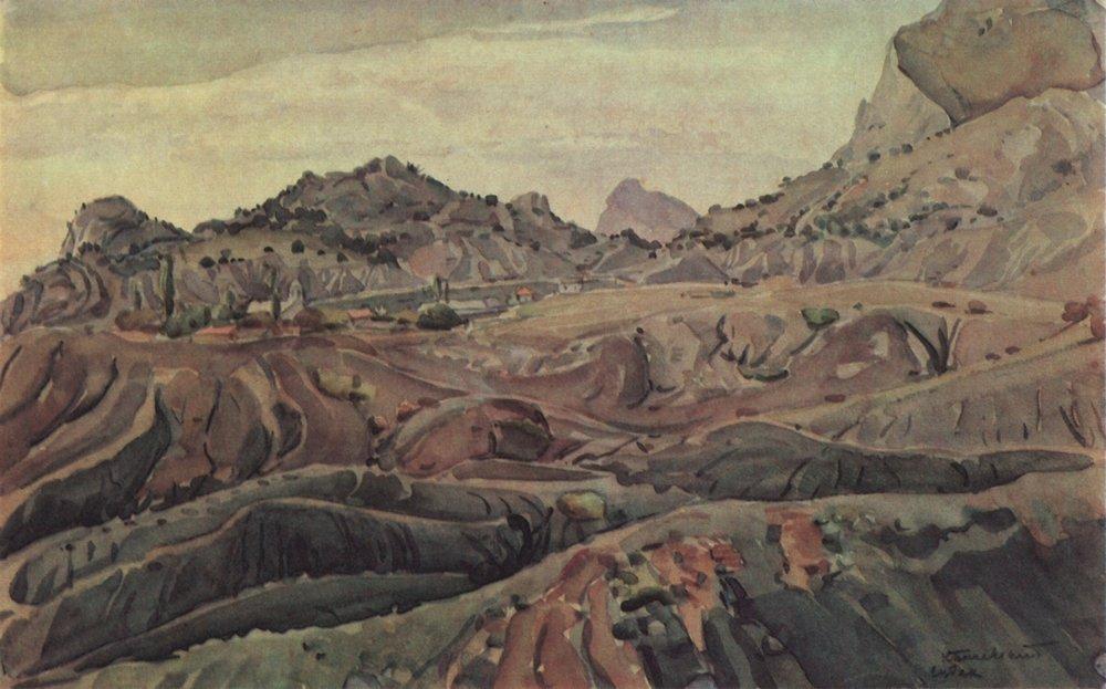 View Of Sudak's Environs — Konstantin Fyodorovich Bogaevsky