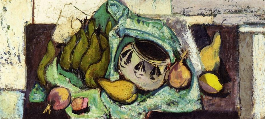 Still Life With Pears And Indian Bowl — Alfred Henry Maurer