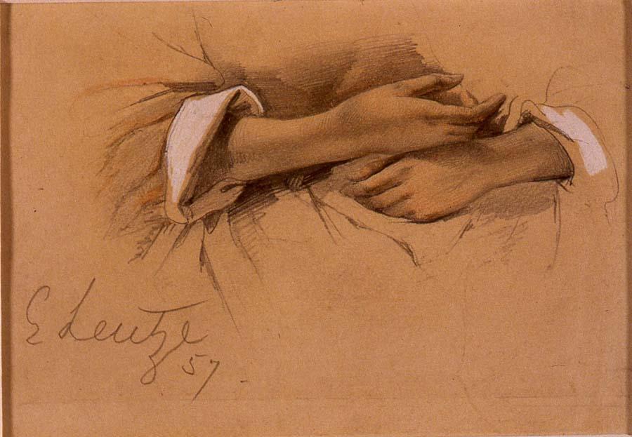 Study Of Hands — エマニュエル・ゴットリープ・ロイツェ