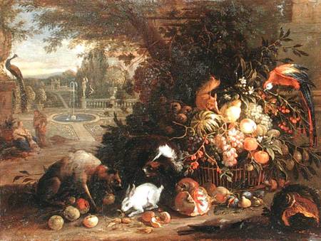 Still Life In A Garden — Adriaen De Gryef