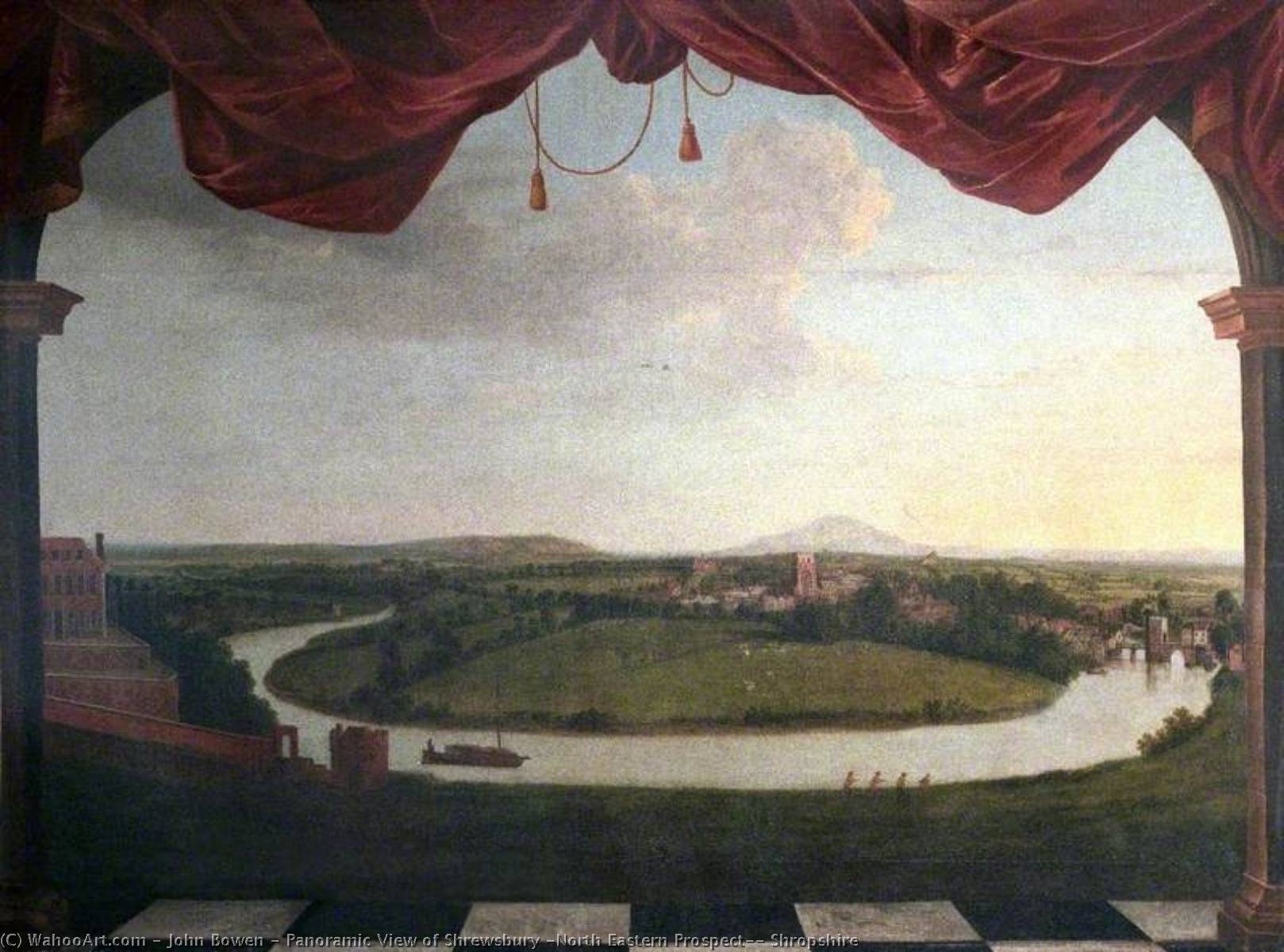 Panoramic View Of Shrewsbury (north Eastern Prospect), Shropshire — John Bowen