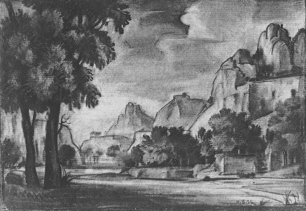 Romantic Landscape — Konstantin Fyodorovich Bogaevsky