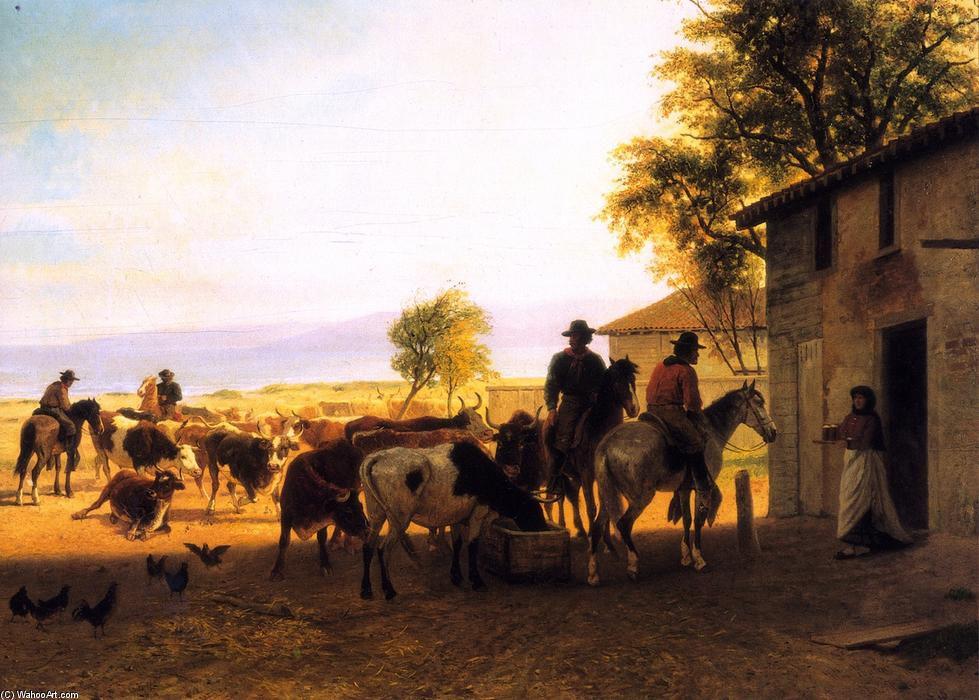 Ranch Scene, Monterey — William Hahn