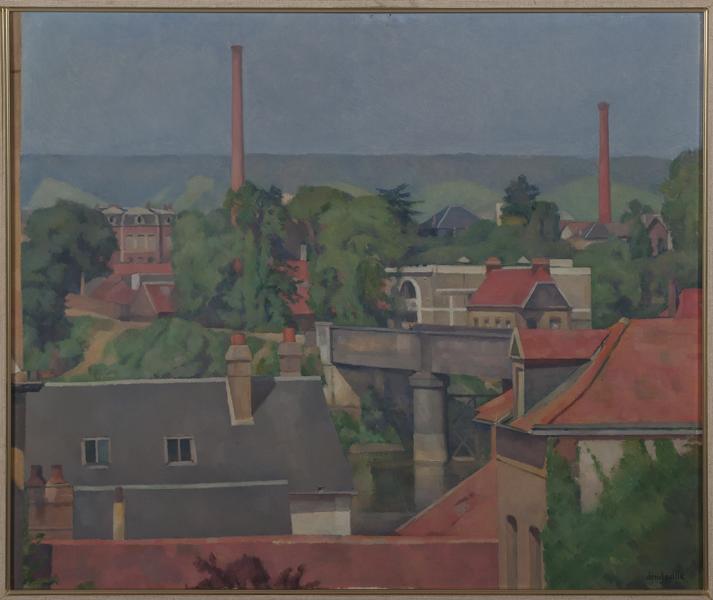 Le Pont De Fer En Été — Raymond Dendeville