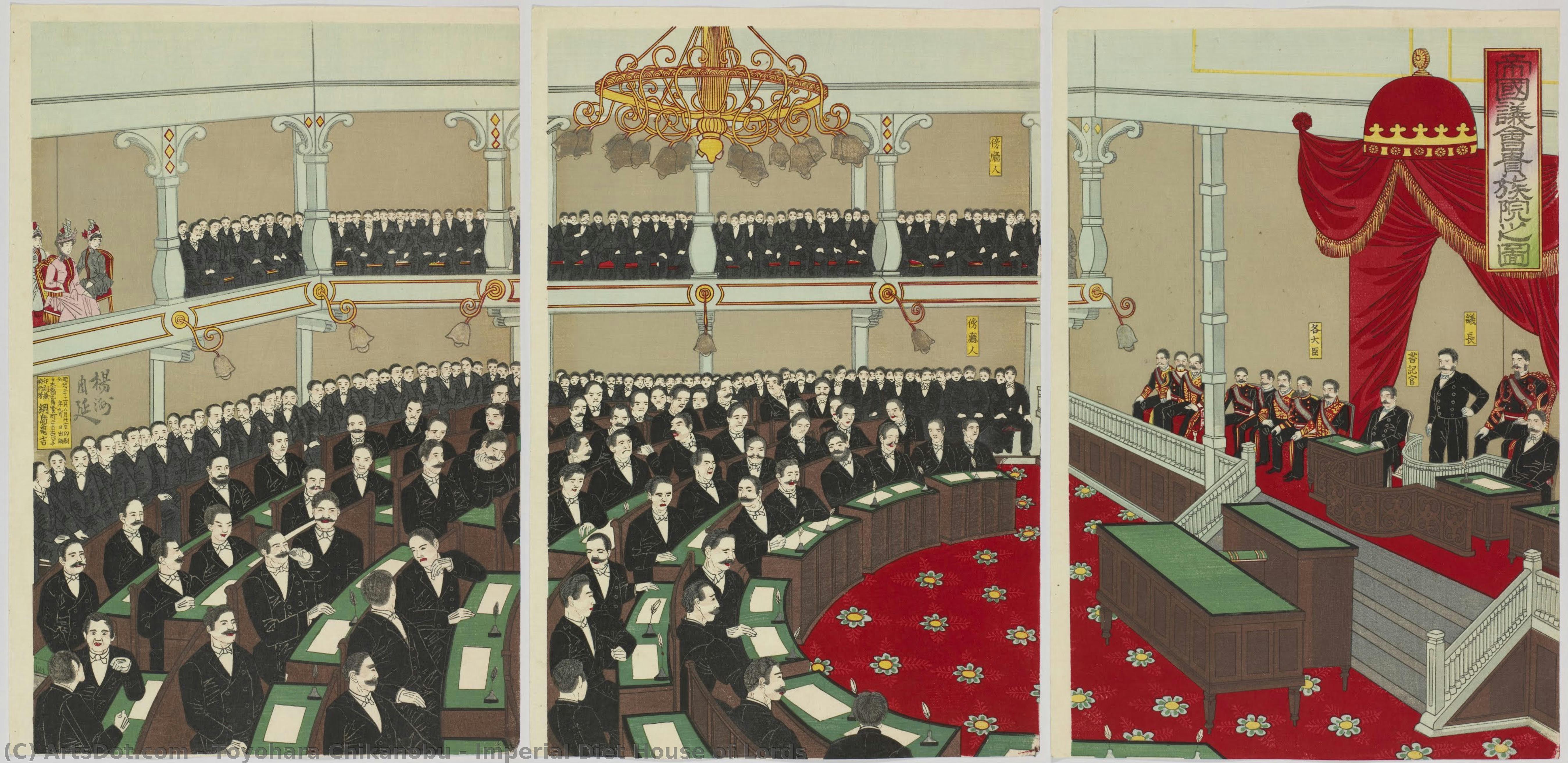Imperial Diet House Of Lords — Toyohara Chikanobu