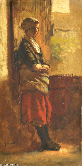 Girl At The Window — Jacob Henricus Maris