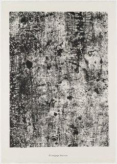 Language Of The Walls (langage Des Murs) From The Portfolio Textures From Phenomena (les Phénomènes) — Jean Philippe Arthur Dubuffet