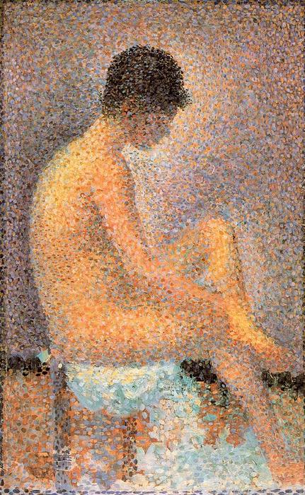 Seated Model In Profile — Georges Seurat