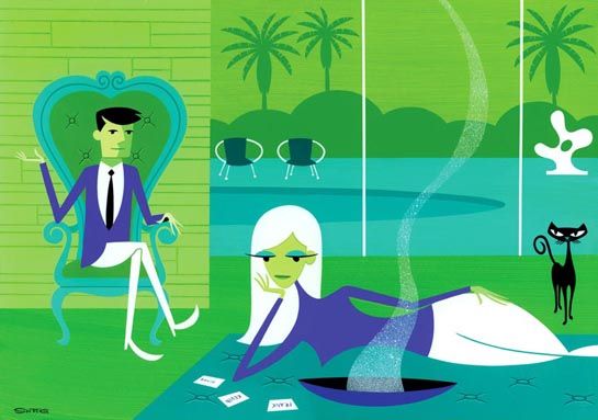 Burning Boyfriends — Josh Agle (shag)