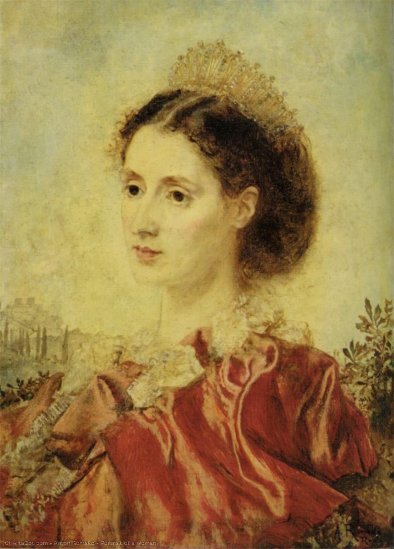 Portrait Of A Woman — Anton Romako