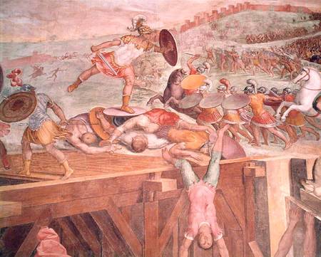 Horatius Cocles On The Sublician Bridge — Tommaso Laureti Siciliano
