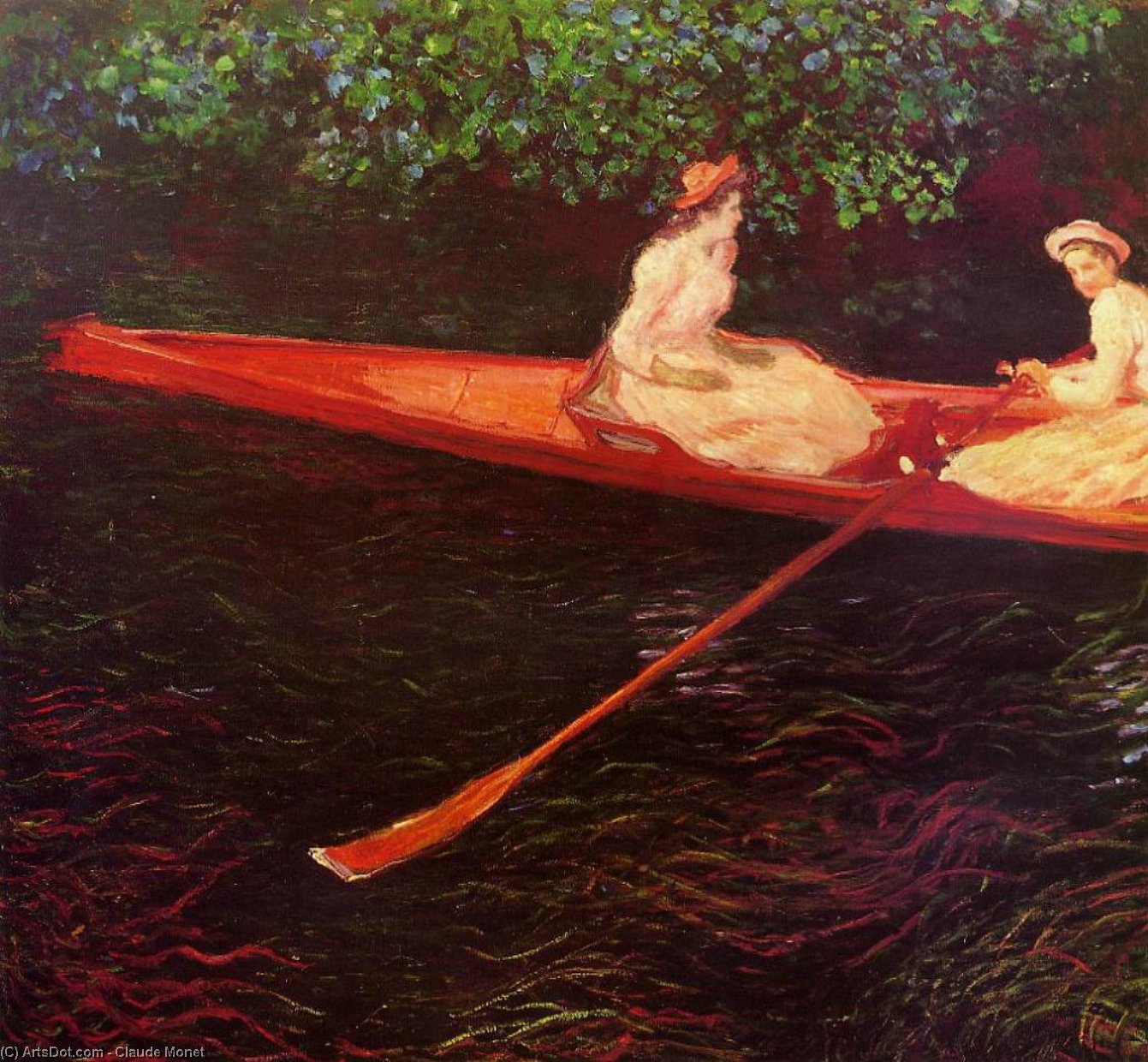 Boote Auf Dem Fluss Epte — Claude Monet