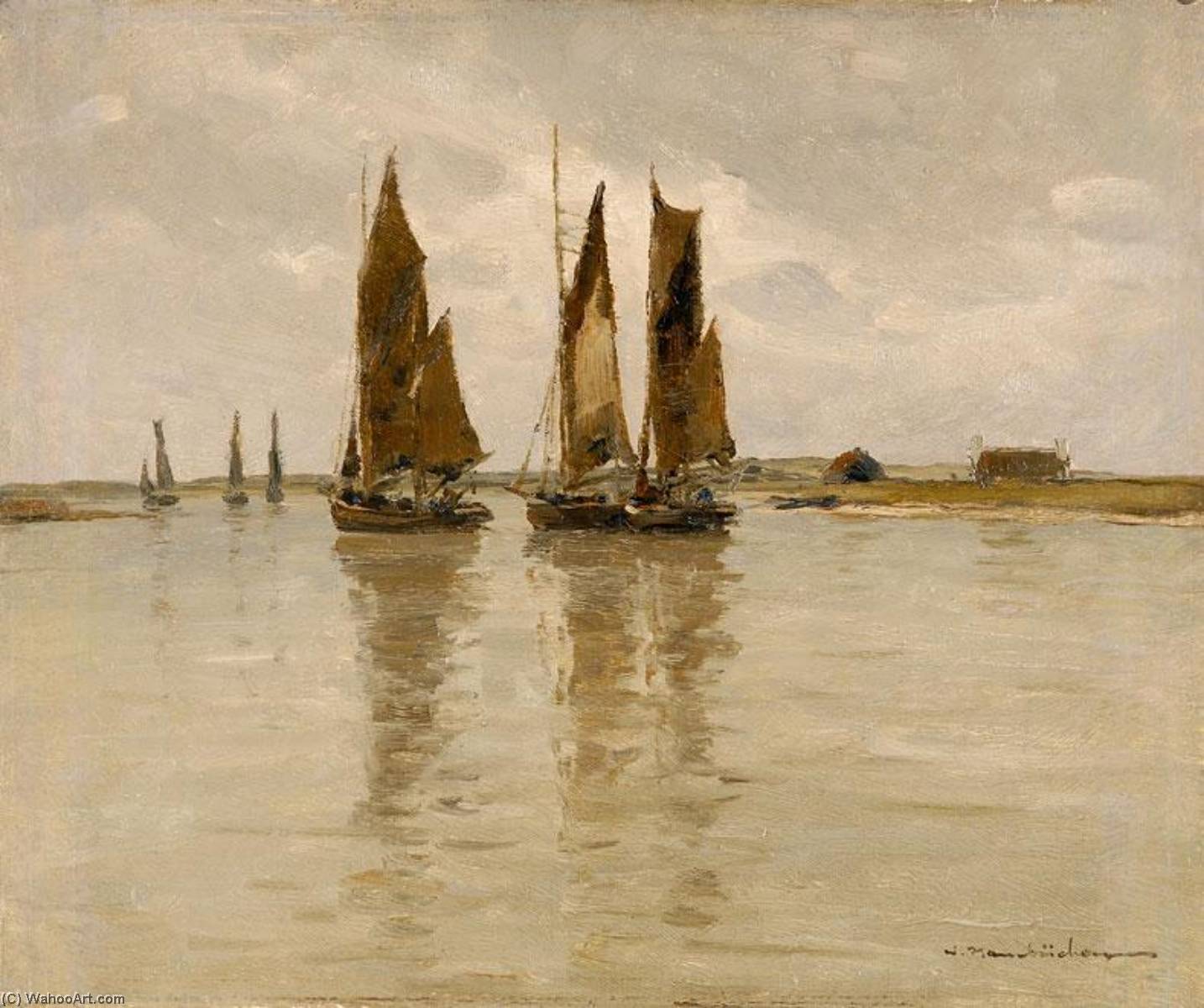 Fishing Boats — Вильгельм Хамбухен