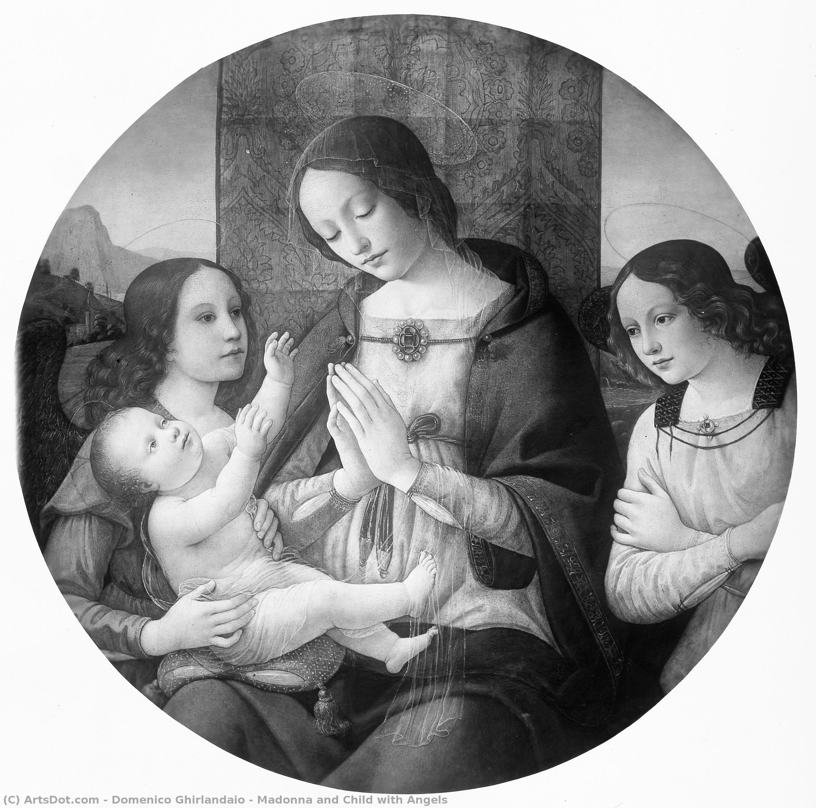 Madonna And Child With Angels — Domenico Ghirlandaio