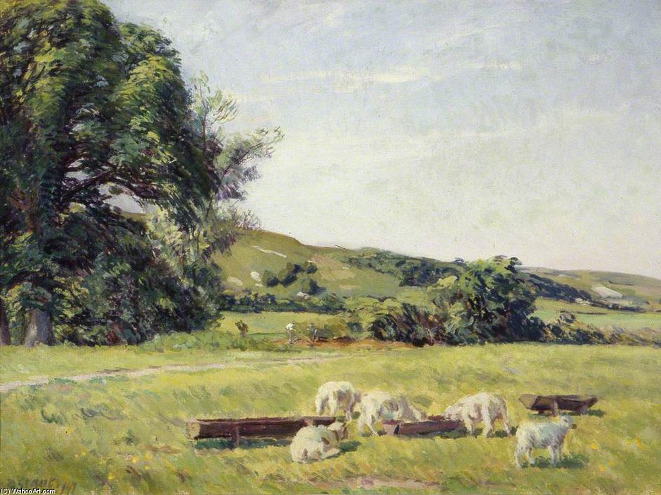 Landscape Near Firle, Sussex — Duncan Grant