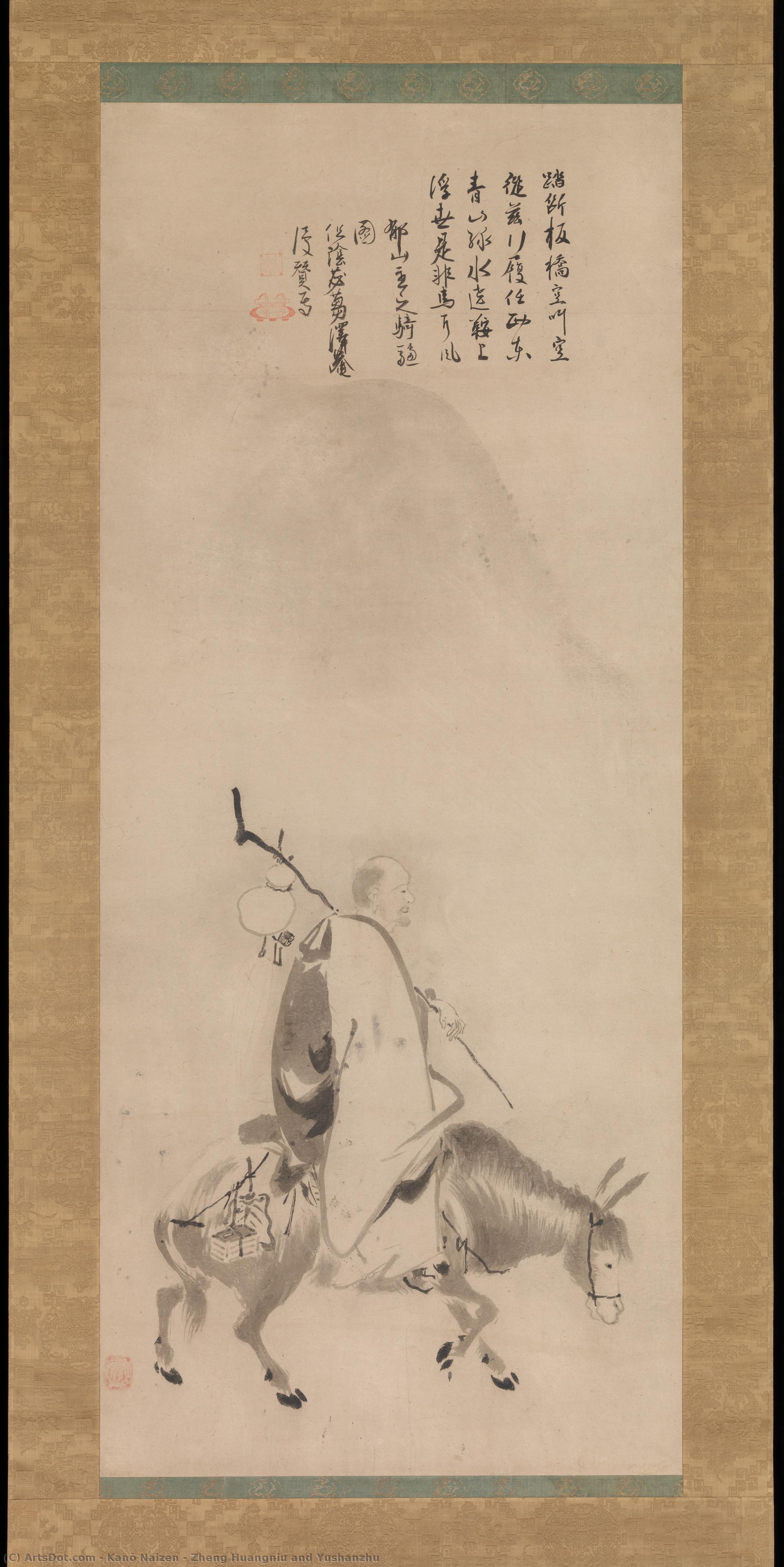 Zheng Huangniu And Yushanzhu — Kanō Naizen