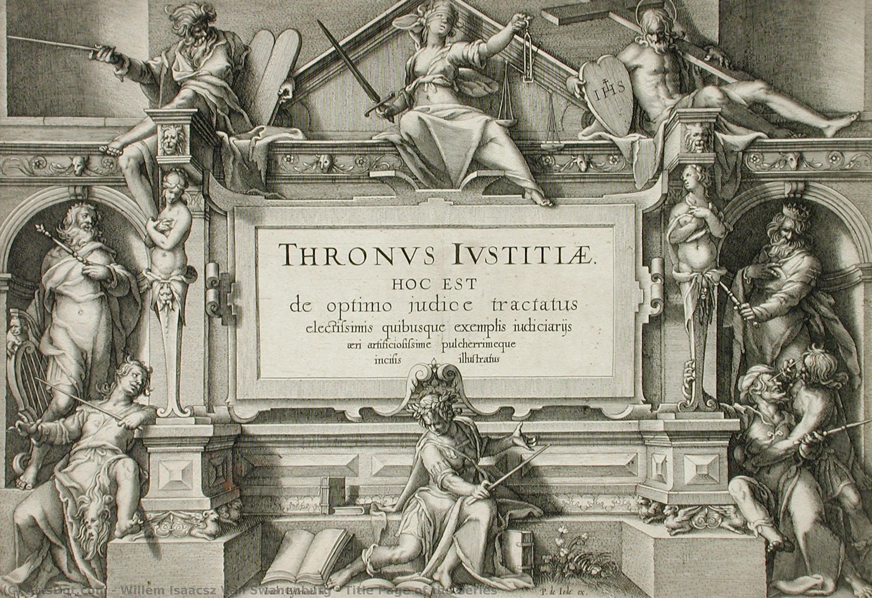 Title Page Of The Series — Willem Isaacsz Van Swanenburg