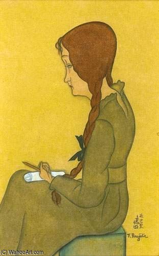 Jeune Femme Assise — Léonard Tsuguharu Foujita