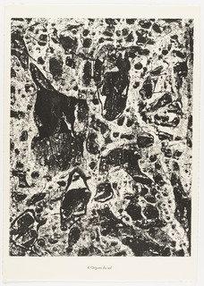 Soil Organs (orgues Du Sol) From The Portfolio Waters, Stones, Sand (eaux, Pierres, Sable) From Phenomena (les Phénomènes) — Jean Philippe Arthur Dubuffet