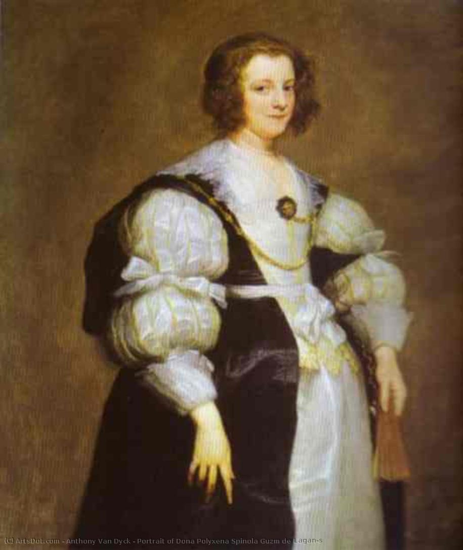 Portrait Of Dona Polyxena Spinola Guzm De Lagan`s — Sir Anthony Van Dyck