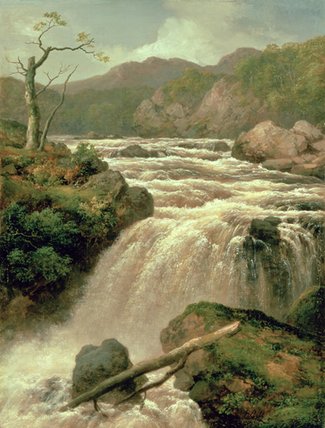 Waterfall On River Neath — James Burrell Smith