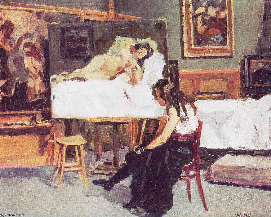 In The Studio — Bertalan Pór