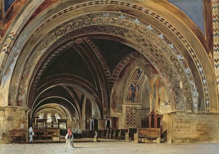 The Interior Of The Lower Basilica — Thomas Hartley Cromek