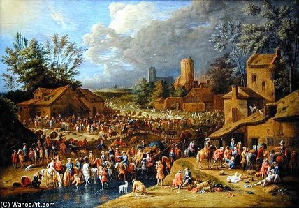 Soldiers Looting A Village — Pieter Casteels