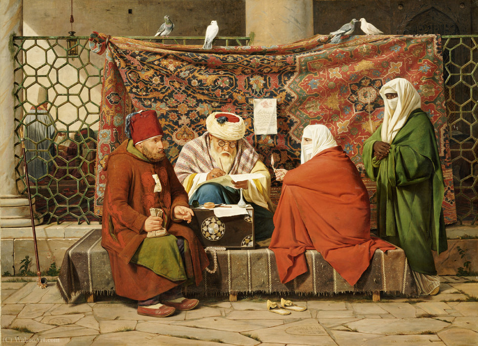 A Turkish Notary, Quits As A Prenuptial Agreement — Martinus Christian Wesseltoft Rørbye