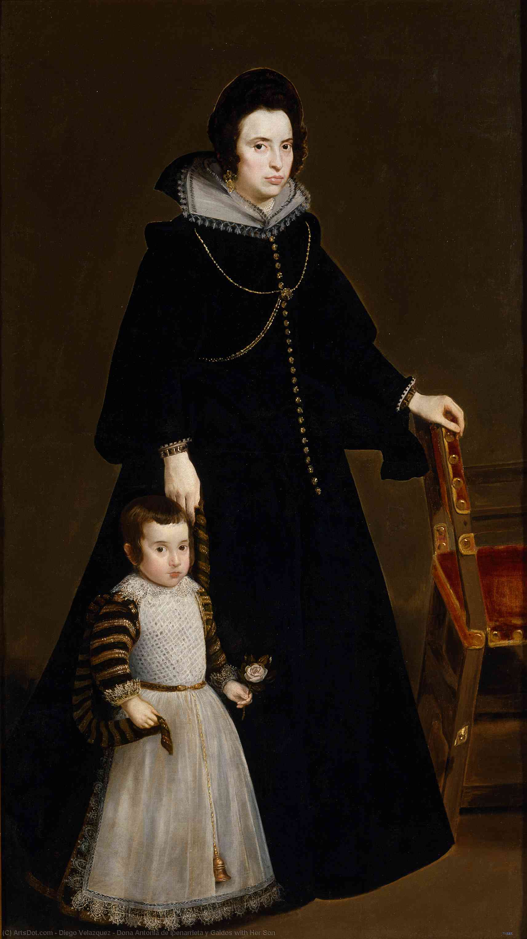 Dona Antonia De Ipenarrieta Y Galdos With Her Son — Diego Velázquez