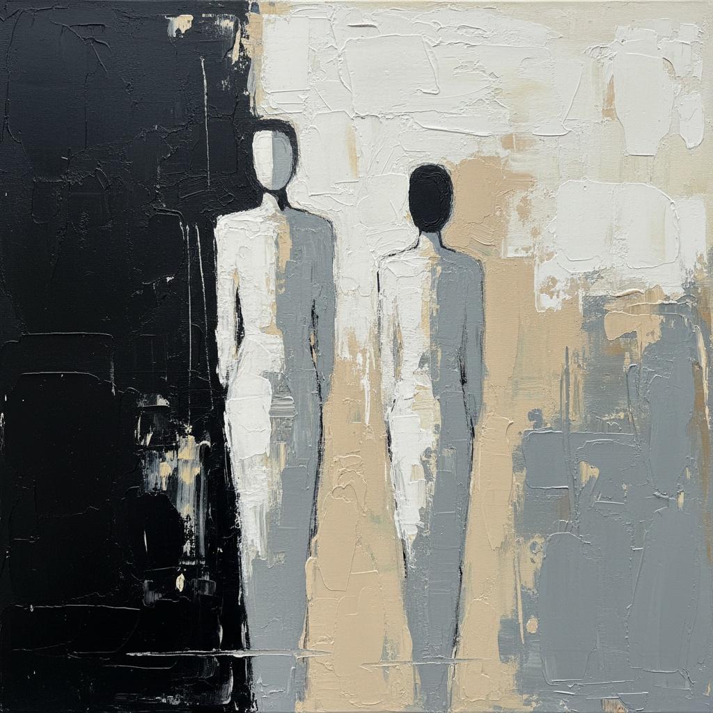 Monolithic Shadows And The Silent Echo Of Fragmented Souls In Monochrome — Laurent Fabre