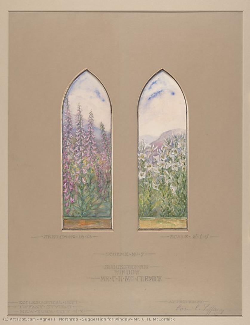Suggestion For Window, Mr. C. H. Mccormick — Agnes Fairchild Northrop
