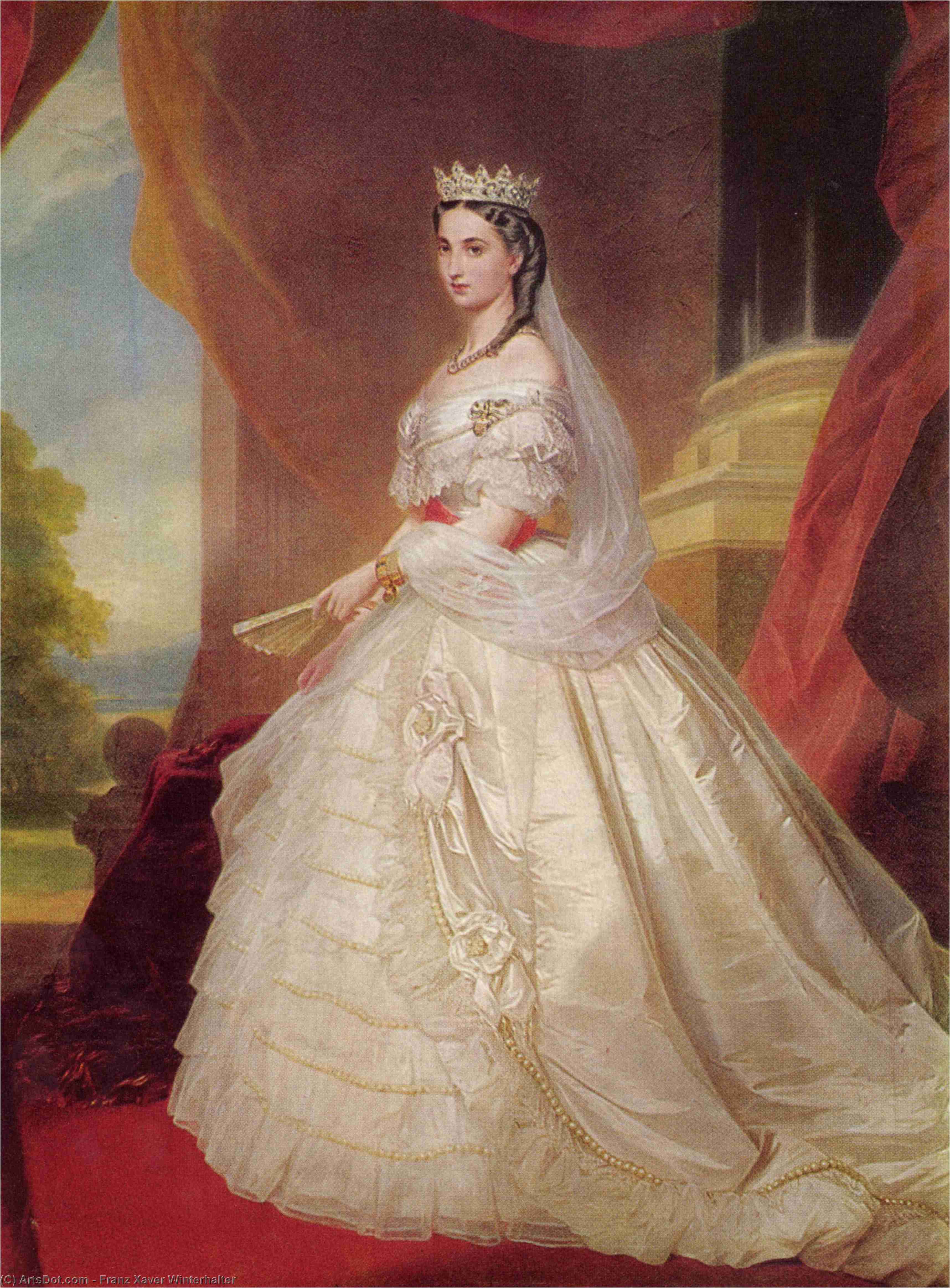 Portrait Of Charlotte Of Belgium — Franz Xavier Winterhalter