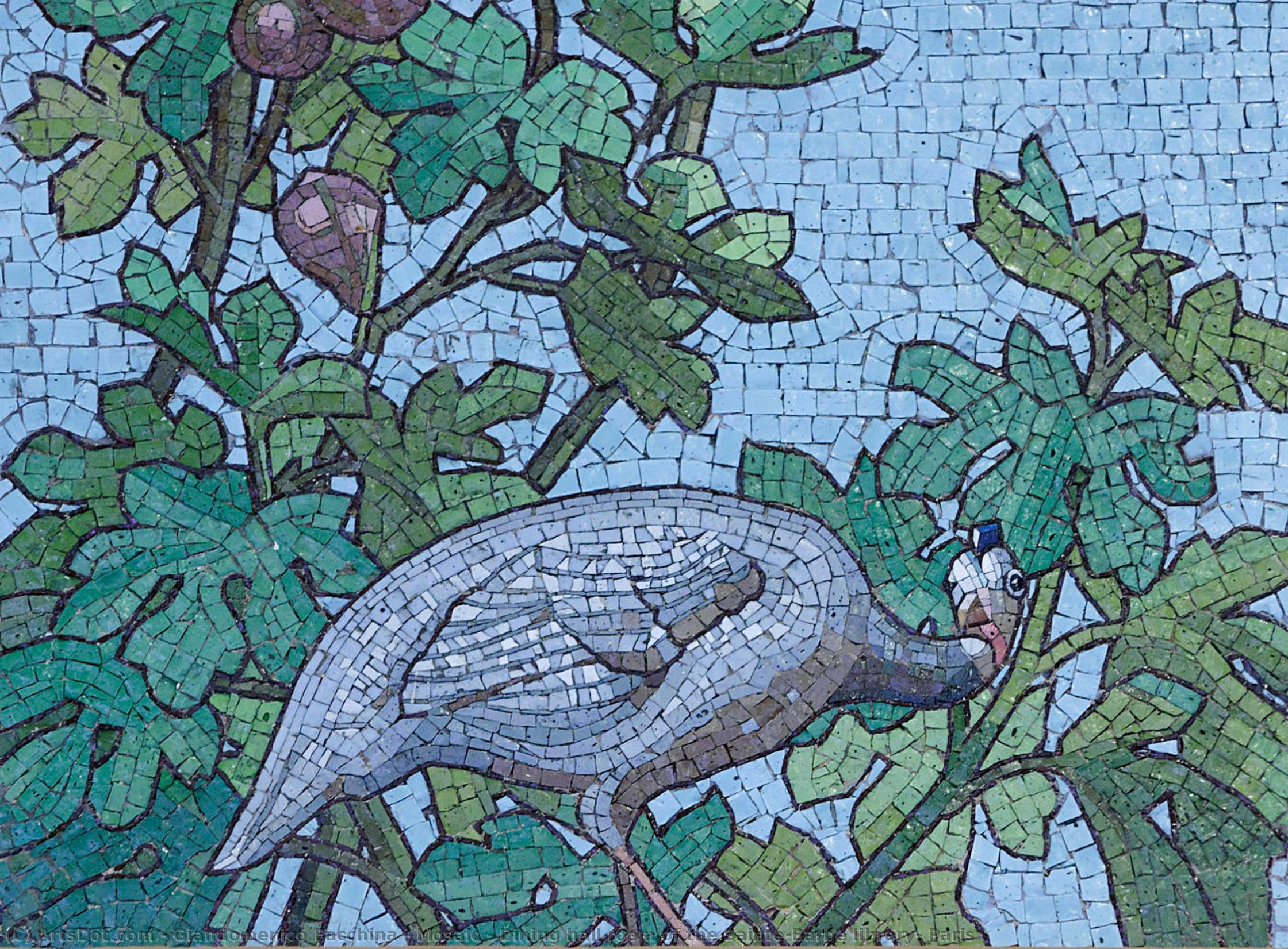 Mosaic - Dining Hall Room Of The Sainte-barbe Library, Paris — Giandomenico Facchina