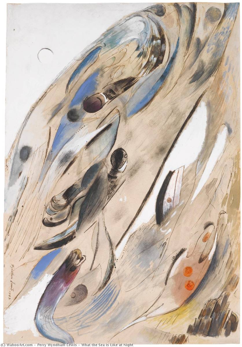 What The Sea Is Like At Night — Percy Wyndham Lewis