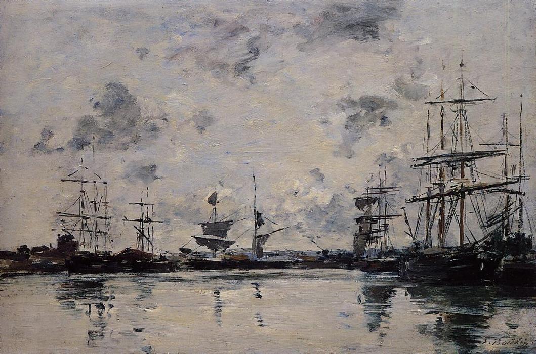 Le Havre, The Port — Eugène Ludović Boudin