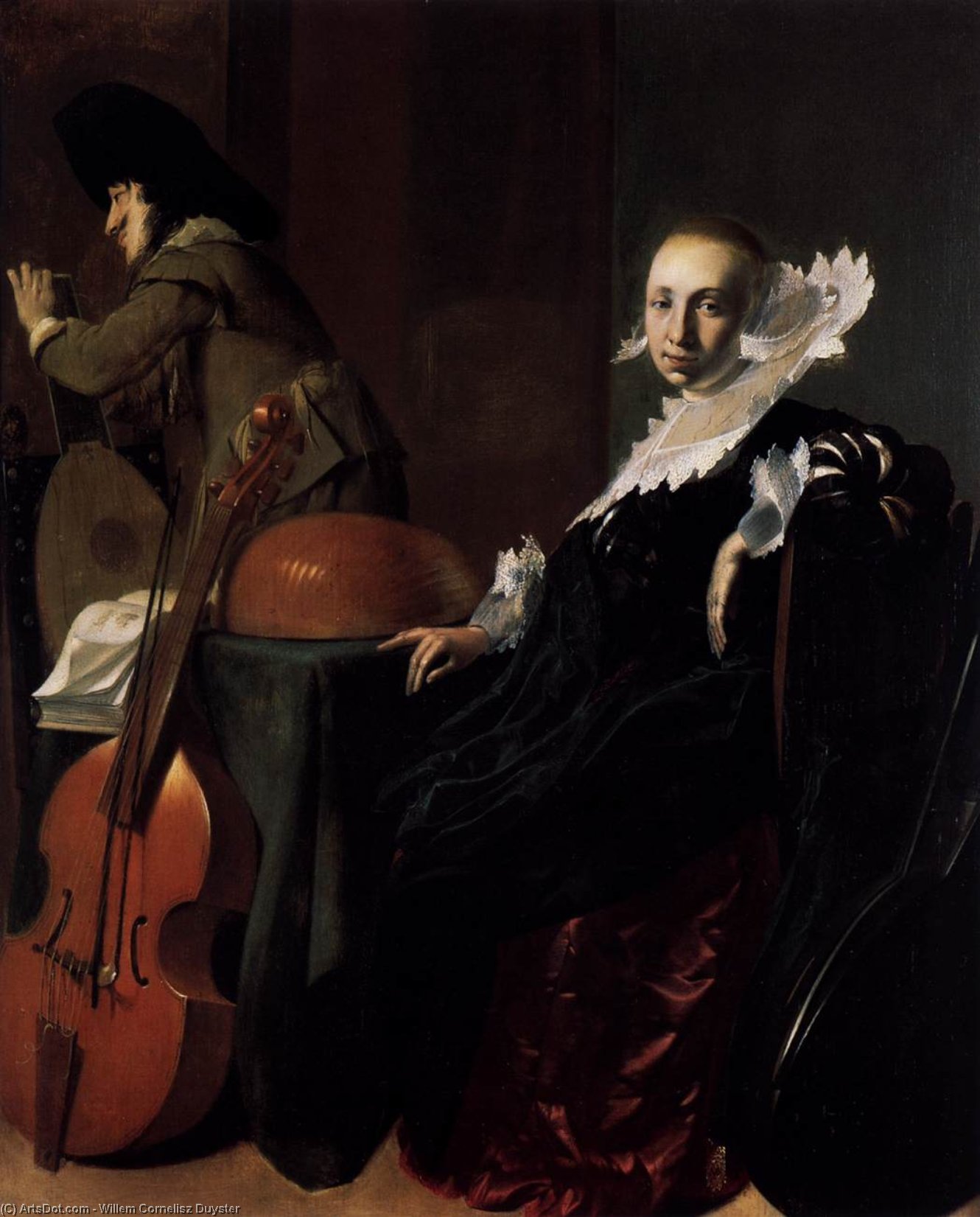 Music-making Couple — Willem Cornelisz Duyster