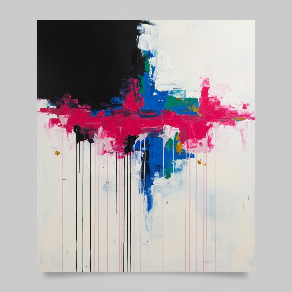 Ephemeral Gravity: A Singular Study Of Magenta Flux And Obsidian Weight — Christian Noiret